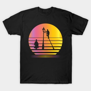 Mr Jack Synthwave - Board Game Inspired Graphic - Tabletop Gaming  - BGG T-Shirt